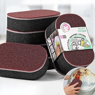 Magic Sponge Khăn Lau Tẩy Rỉ Tẩy Bàn Chải Món Ăn Nồi Bụi Emery Descaling Chà Nồi Làm Sạch Tiện Ích