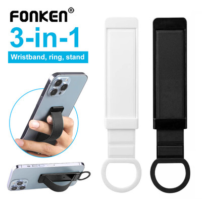 Fonken Đa Năng Dây Đeo Tay Giữ Ngón Tay Khóa Vô Hình Điện Thoại Di Động Mặt Sau Miếng Dán Bàn Chân Đế Kính Thiên Văn Đẩy Kéo Tay Cầm Cầm Cầm Đứng