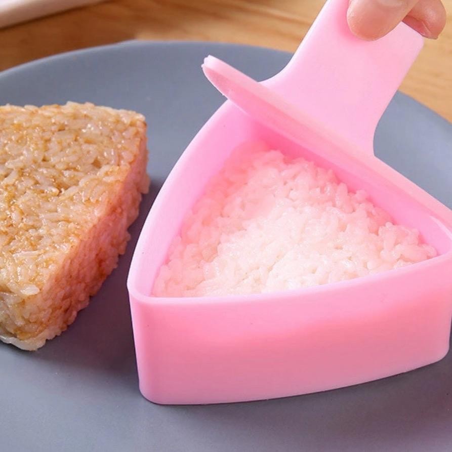 Khuôn Làm Cơm Nắm Hình Tam Giác-Khuôn Làm Sushi Tiện Dùng (tặng cthuc cơm nắm)