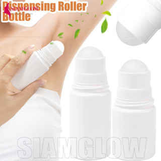 [Làm đẹp] Chai lăn di động 30ml / 50ml dùng cho nước hoa & tinh dầu, Hộp đựng du lịch chống rò rỉ với chất liệu PE vệ sinh, Chai phân phối màu trắng để chăm sóc da / chất lỏng