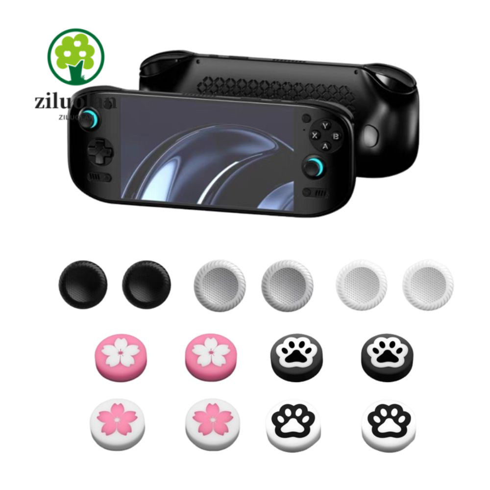ZILUOLAN 4 Mũ điều khiển lớn, Cần điều khiển trò chơi bằng silicon đầy màu sắc Rocker, Phụ kiện chốn