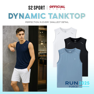 Áo ba lỗ thể thao nam S2 SPORT tanktop cổ tròn cao cấp EX COOL thoáng mát không nhăn co giãn - STT08