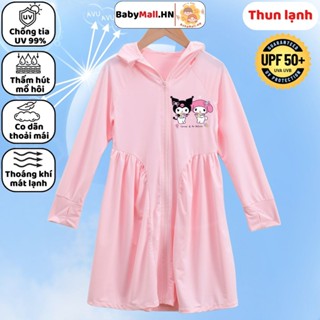 Áo chống nắng toàn thân hình Kuromi cho bé gái BABYMALL váy chống nắng cho bé chất thun lạnh mát