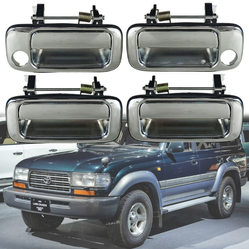 XM Toyota LandCruiser LC80 Ninja 80 Tay Nắm Ngoài Cửa Bên Ngoài (Chrome) Land Cruiser HDJ80 HDJ81 HZ