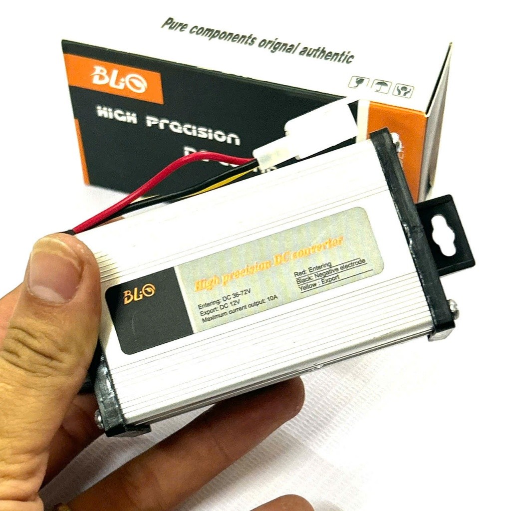 Bộ Chuyển Đổi Nguồn Điện DC 36V 48V 60V 72V Sang 12V 10 / 15 / 20A 180W DC xe điện