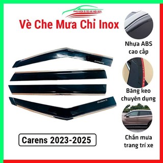 Vè che mưa cho xe Kia Carens 2023-2025 chỉ Inox cao cấp