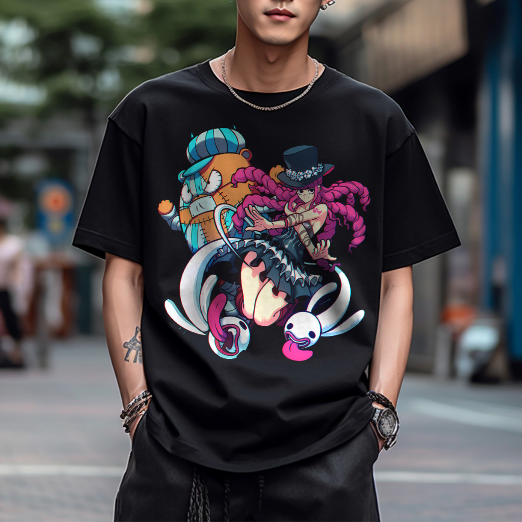 Áo One Piece Luffy & Perona, Áo Thun Unisex Phù Hợp Mặc Hàng Ngày