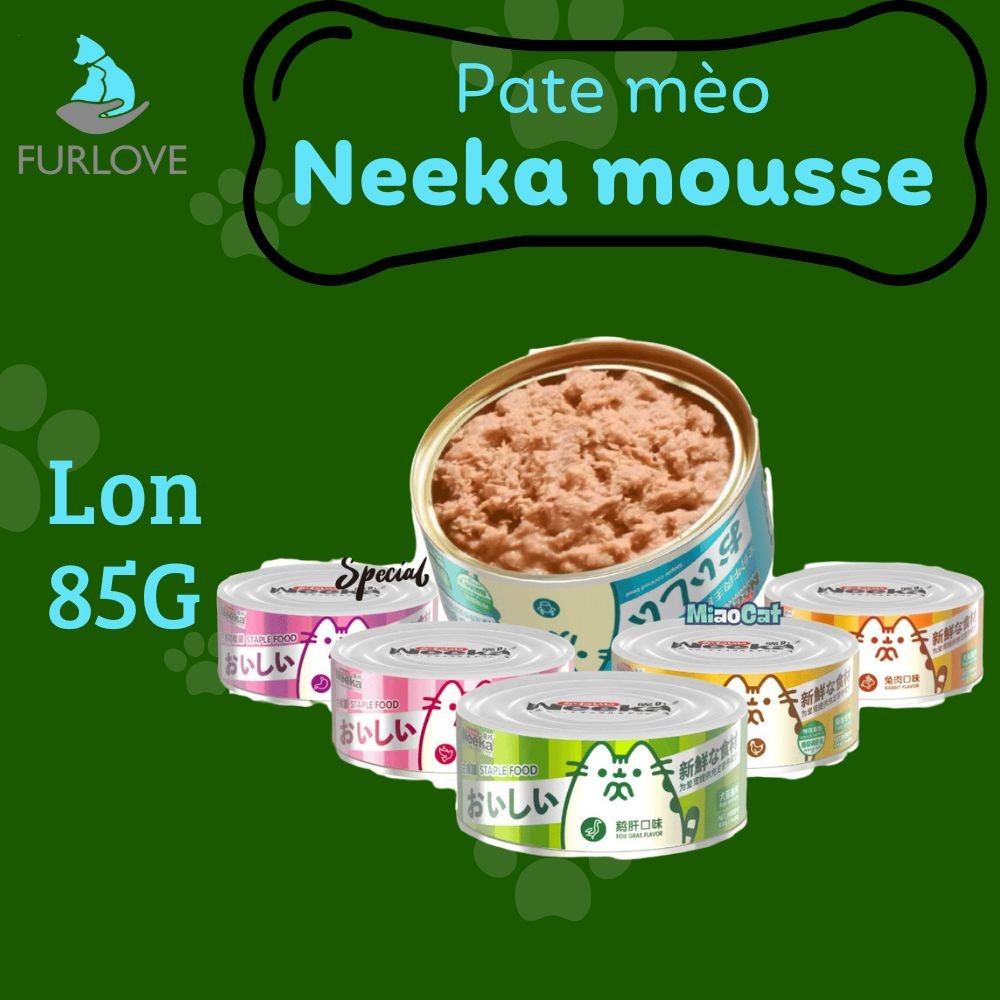 [Dạng Mousse] Pate Neeka Special Lon 85g Cao Cấp Dành Cho Chó Mèo 85G - Furiends Official Store