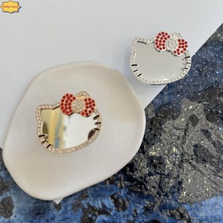 Gương Hàng Ngày Kim Cương Hello Kitty Hoạt Hình Mèo Dễ Thương Giá Đỡ Điện Thoại Thông Minh Cho IPhone Cho Samsung Huawei Xiaomi ViVO Mới