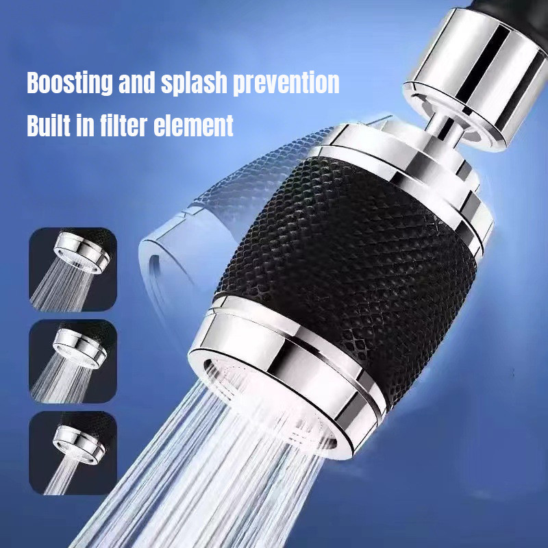 Kaiyo Đầu vòi rửa bát tăng áp đồng thau cao cấp - 3 Chế độ phun cực mạnh, xoay 360 - Sử dụng cho bồn rửa chén