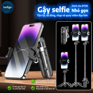  Gậy tự sướng chống rung nhỏ,Gậy tự sướng xoay 360°,Điều khiển từ xa Bluetooth không dây 3 trong 1 di động và nhẹ 