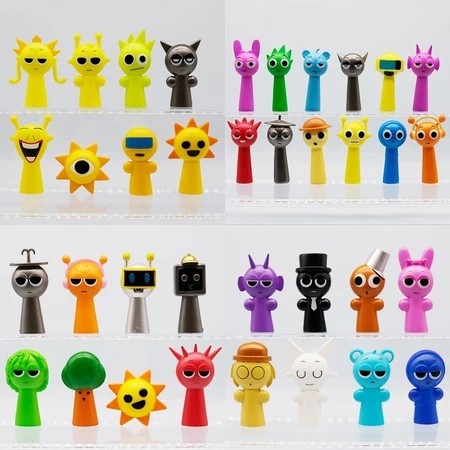 1 Cái / 8 Cái / 1 Bộ Mô Hình Đồ Chơi Incredibox Sprunki - Simon Raddy Jevin Nhân Vật Trò Chơi Vui Nh