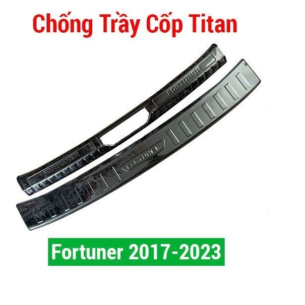 Ốp chống trầy cốp trong ngoài titan fortuner 2017-2023
