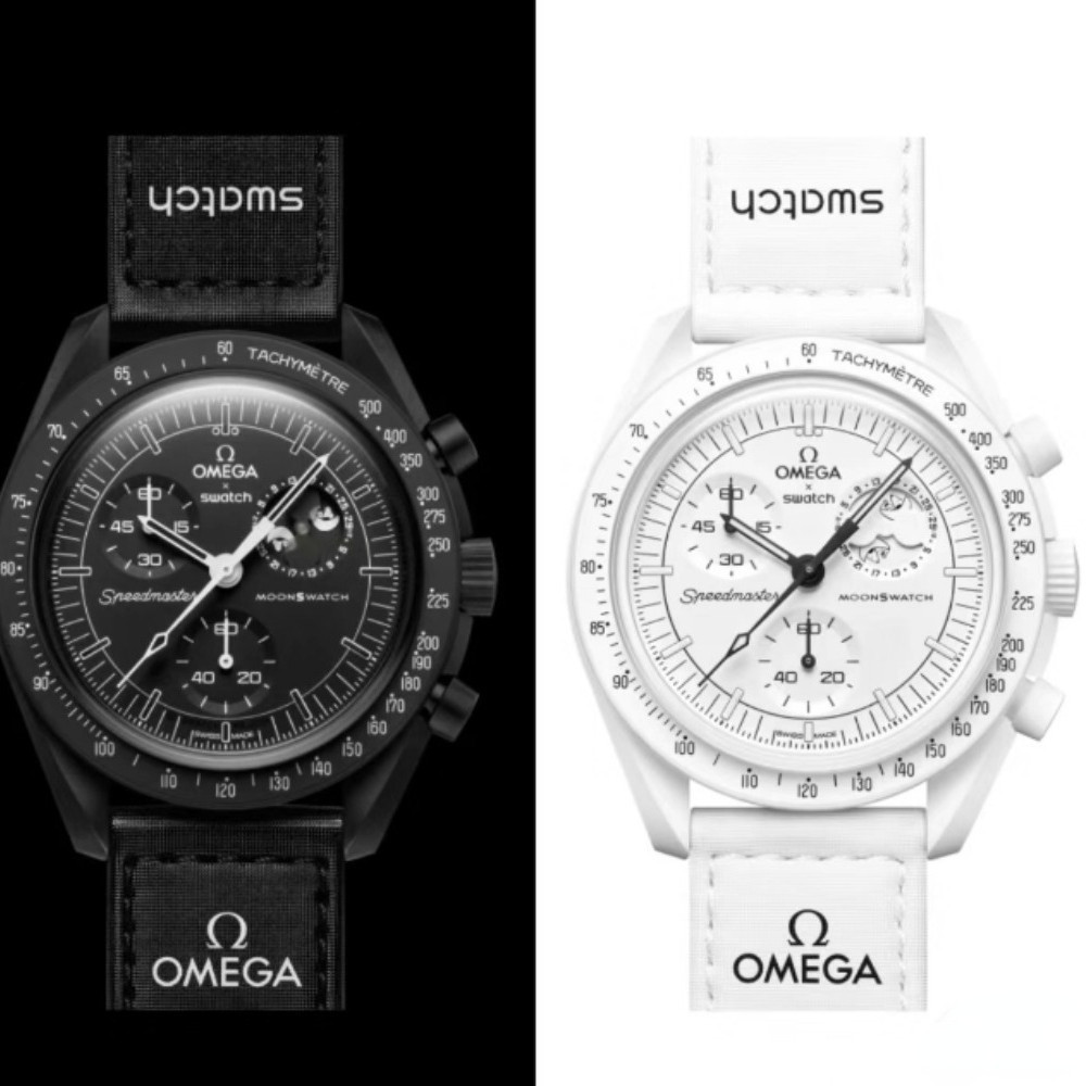 Snoopy Moonwatch Đồng hồ thể thao nam Chronograph thời trang Đồng hồ đeo tay thạch anh Dây đeo Nylon