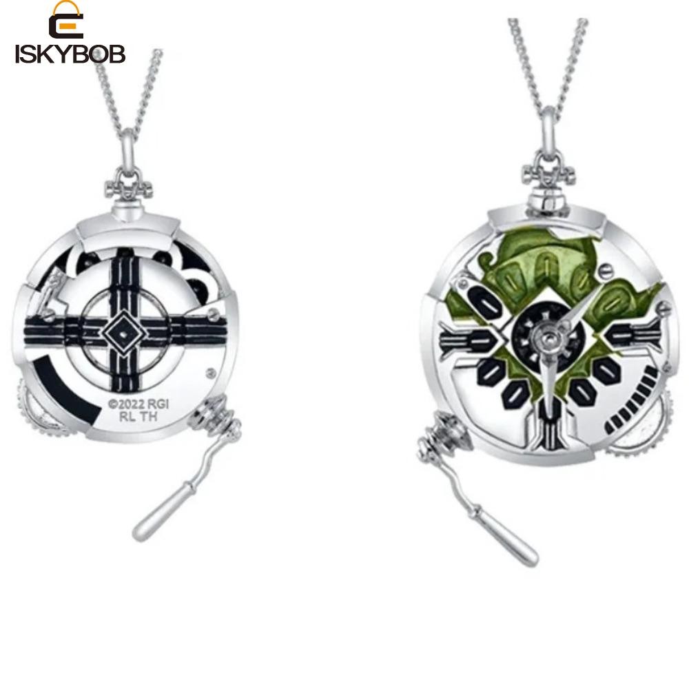 Vòng cổ FUZOU Liên minh huyền thoại, Vòng cổ trang sức Arcane Jinx Ekko, Phụ kiện trò chơi Kim loại 