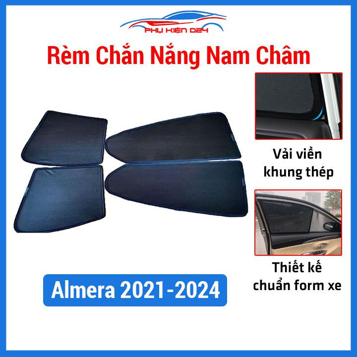 Chắn nắng nam châm theo xe Almera 2021-2022-2023-2024