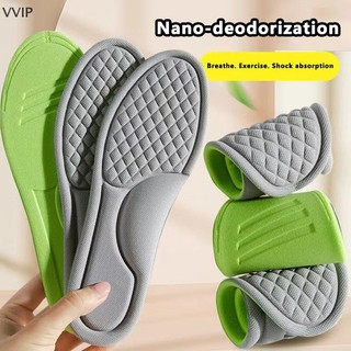 Vvvn 2 Miếng Lót Bọt Nhớ Unisex Mềm Mại Hút Mồ Hôi Đế Giày Chèn Bộ Đồ Lót Nam Nữ Chỉnh Hình Đệm Thể Thao QDD