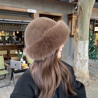  Nón Beret Phủ Lông Nhân Tạo Giữ Ấm Tai Xinh Xắn Mũ Lông Mông Cổ Bản Mới Cho Nữ Thời Trang Thu Đông Ấm Áp  FREESHIP  