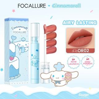  Focallure X Sanrio#CakeInJoy Airy Liquid Matte Lip Tint Son Môi Lâu Dài Nhanh Khô Không Chuyển Dài Đeo Mặt nạ 