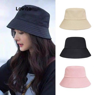 Lovito Phong cách thường ngày Mũ thông thường Mũ bóng chày thêu trơn Mũ gấu Bắc cực kiểu Mỹ dành cho nữ LFA18656