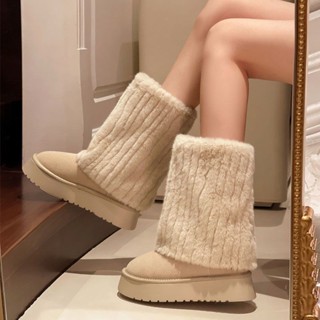 35-43 Size Lớn Nữ Giày Bốt Tuyết 41 Lông Cừu Ấm Giày Cotton Đế Dày Giày Bốt Ngắn 42 Giày Bốt Nữ Giày Cotton Nữ Giày Chống Trượt Giày Tuyết Giày Bốt Cotton Mùa Đông Giày Bốt Nữ