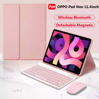 Ốp Lưng Có Bàn Phím Cho OPPO Pad Neo 11.4inch Air2 11.4 3 11.61 2024 2 11.61 "Cho OPPO Pad Air 1.36 Vỏ Bluetooth Không Dây Từ Tính Siêu Mỏng