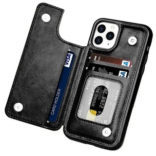  Ví Lật Ốp Lưng Điện Thoại iPhone 16 15 Pro Max 14 11 13 12 Mini XR 7 8 Plus SE 2020 2022 Khe Cắm Thẻ Giá Đỡ Da PU 