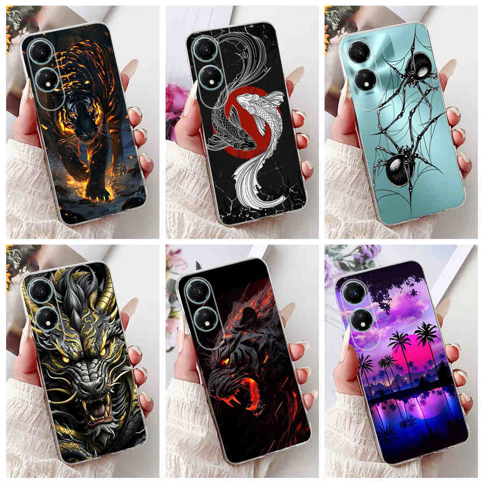 Dành Cho Honor X5 Plus WOD-LX1 / Honor X5 VNA-LX1 Thời Trang Họa Tiết Nhện Nhện Silicon Mềm TPU Ốp L