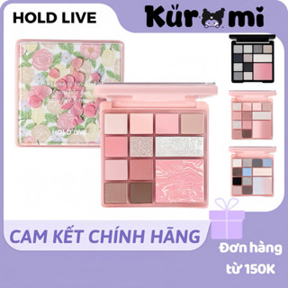 [HOLD LIVE] Bảng Phấn Mắt HOLD LIVE 12 Ô Vườn Hoa, Hoa Khô Kèm Má Hồng/Highlight Secret Garden Kuromi Cosmetic HL755