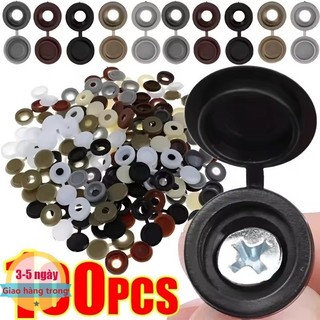 [3-5 Ngày Đến] 100 Chiếc Nắp Trang Trí Vít Mũ Nhựa Bộ Nhiều Màu Cho Đồ Nội Thất DIY, Mũ Đầu Móng Tay Gương Chữ Thập Với Thiết Kế Chống Rỉ Sét, 7 Màu Tùy Chọn