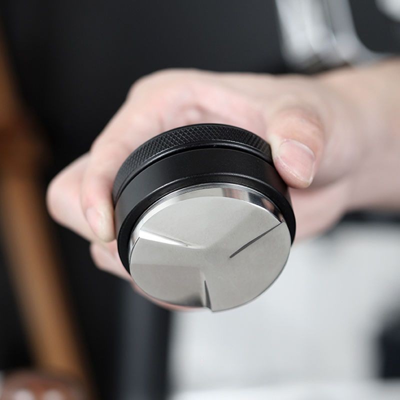 Máy phân phối cà phê ba cánh đa năng cho máy pha espresso, bát bột sử dụng tại nhà, tamper 51mm 53mm