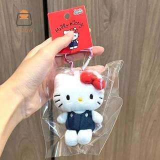   TeOdw-t  10CM Sanrio Hello Kitty Sang Trọng Móc Khóa Kawaii Hoạt Hình Khóa Trái Tim Sang Trọng Đồ Chơi Mặt Dây Chuyền Túi Dễ Thương Ba Lô Trang Trí Quà Tặng Quyến Rũ  MỚI  