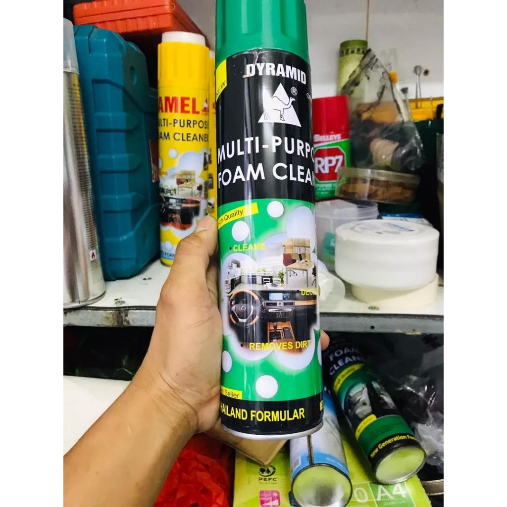 Chai xịt bọt vệ sinh đa năng nội thất, ghế da, trần nỉ ô tô DYRAMID / CAMEL/ Foam Cleaner/ Multi Pur