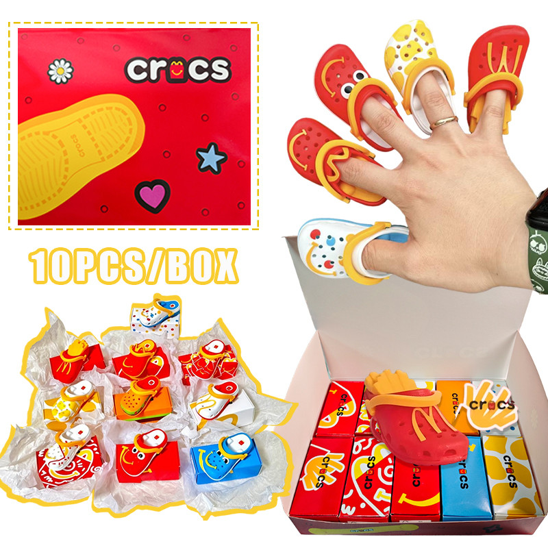 10 Cái / bộ Mcdonald 's Crocs Sáng Tạo Móc Khóa Mcdonalds Mặt Dây Chuyền Trang Trí Cho Trẻ Em