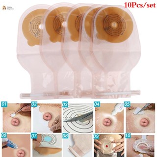 Cod 10 Chiếc Túi Colostomy 25-60mm Túi Stoma Túi Một Mảnh Mở Kẹp Ostomy Túi Mới
