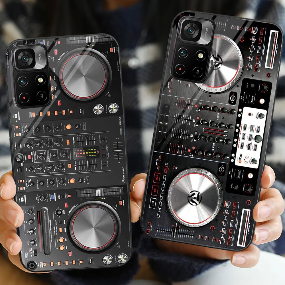 Dj Bộ Điều Khiển Trộn Kính Ốp Lưng Điện Thoại Xiaomi POCO F3 F4 F5 M3 M4 M5 M6 4G X3 X4 GT NFC X5 X6