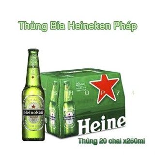 [ShipToànQuốc] Thùng 20 chai Bia HEINEKEN Pháp 250ML