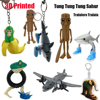 Ý Brainrot Tung Tung Tung Saur Nhân Vật Hành Động Boneca Ambalabu Tinh Tinhpanzini Bananini Tralalala Bombardino Crocodilo Mô Hình Khớp Di Động