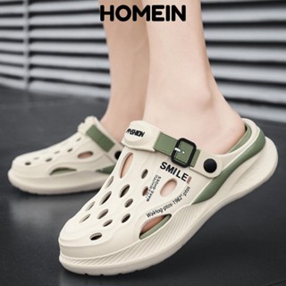 Dép nam HOMEIN, Dép đế dày thoải mái chống trượt, Dép đế dày mềm mại sáng tạo Xăng đan thông thường đi biển mùa hè