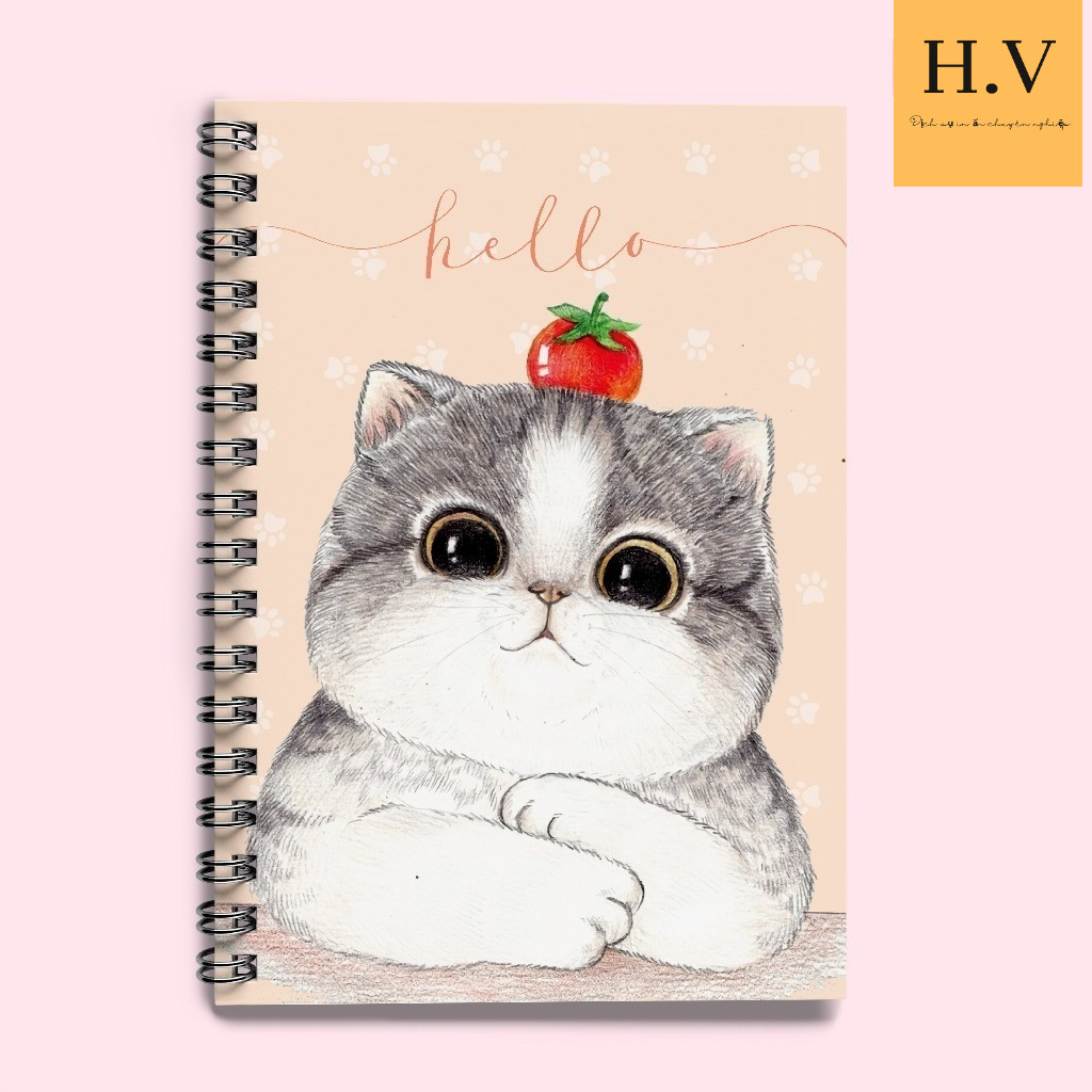 [Notebook Mini] 200 trang - Sổ lò xo A6 sổ tay bỏ túi kẻ ngang, sổ ghi chú phong cách hàn quốc nhiều