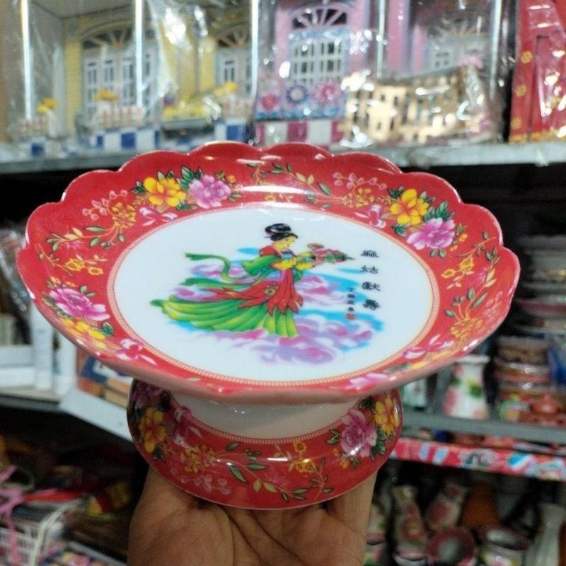 Đĩa Nhựa Melamine thờ cúng/Bộ chung 3 ly,5 ly đựng nước cúng