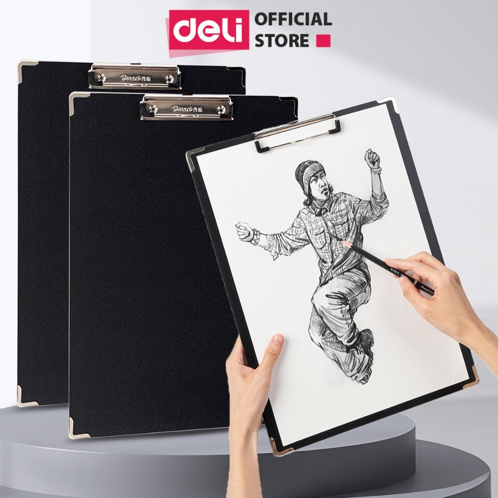 Bảng Kẹp Giấy Vẽ Dmast Cao Cấp Deli - Bảng Kê Vẽ Chuyên Dụng Cho Vẽ Phác Thảo Chuyên Nghiệp Kẹp Kim 