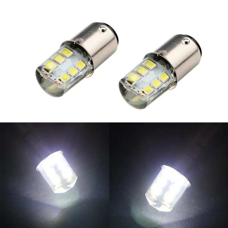 2 Chiếc 1156 BA15S P21W Đèn Phanh Ô Tô 12SMD 2835 Led 1156 1157 bay15d nhấp nháy đèn flash P21W báo 