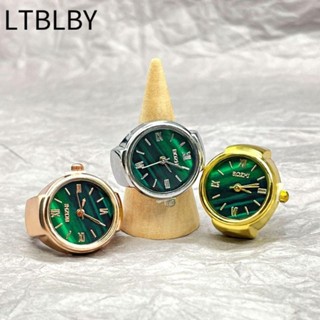 Ltblby Tròn Thạch Anh Ngón Tay Nhẫn Vintage Đồng Hồ Trang Sức Thời Trang Đồng Hồ Kỹ Thuật Số
