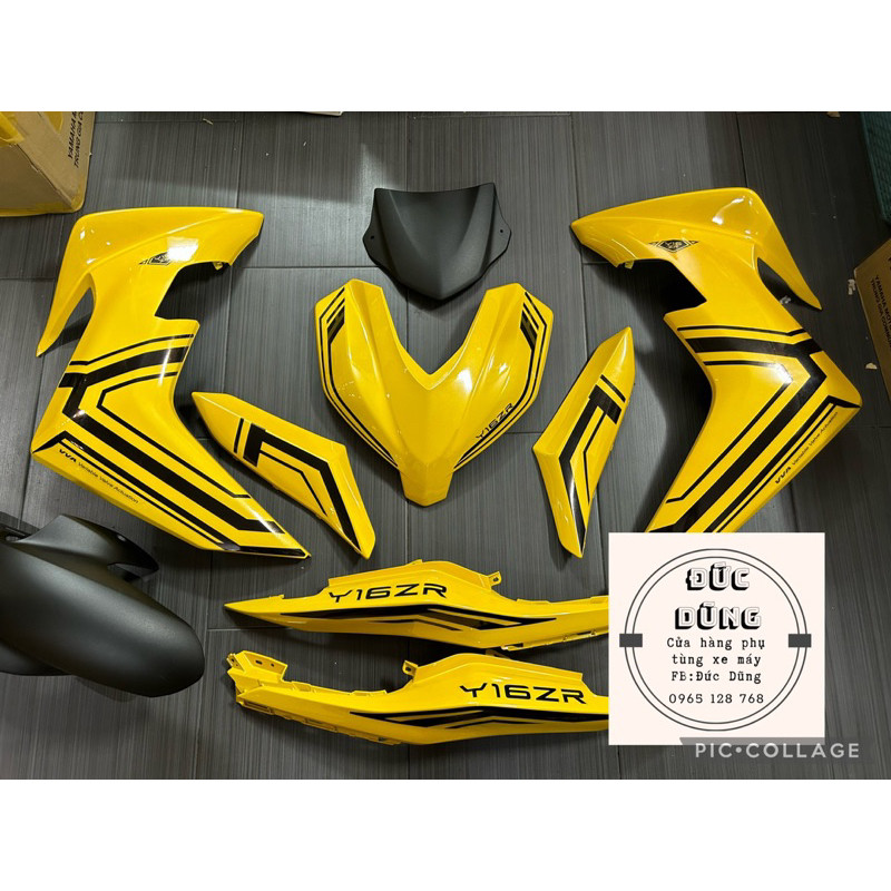 Dàn áo Ex 155 vàng đen có tem (9 món)