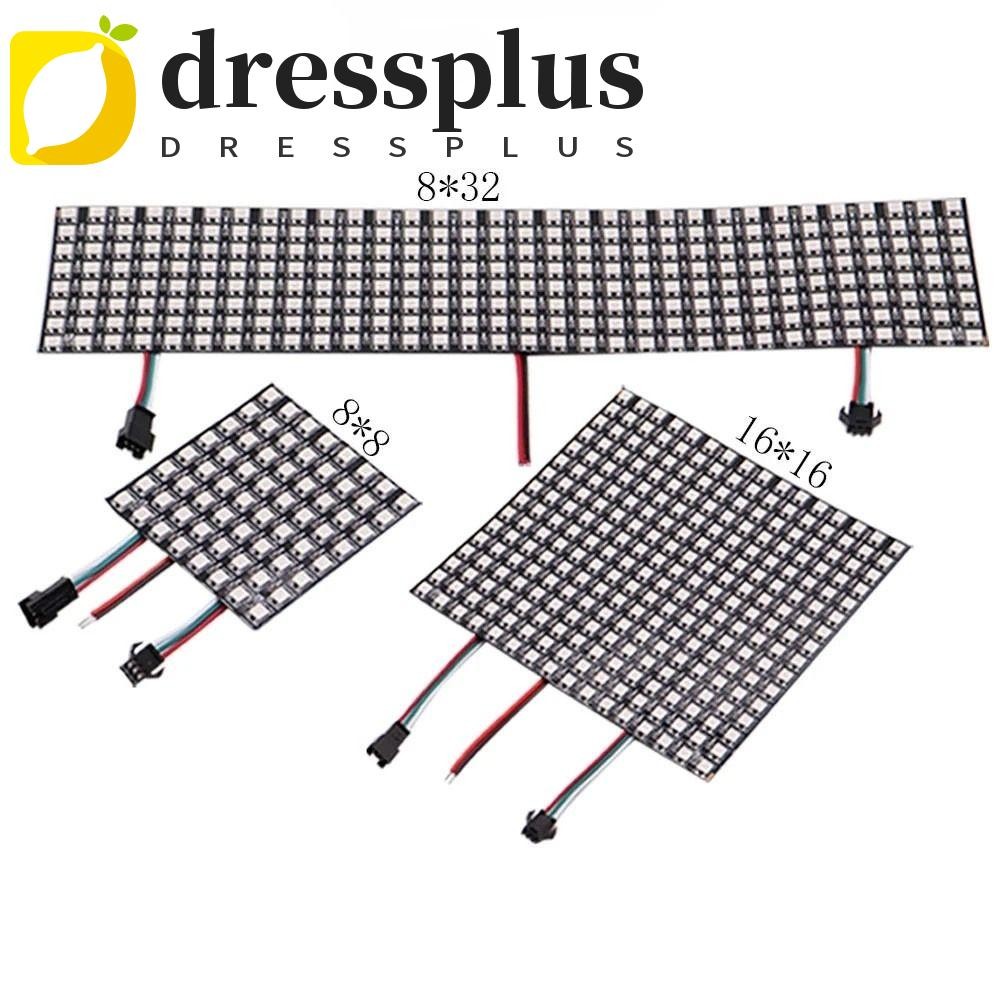 Dressplus Pixels LED Panel DC5V Đèn LED RGB có thể định vị riêng WS2812B 8x8 16x16 8x32 với đèn bảng