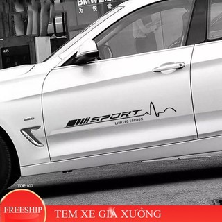 tem sport cao cấp 9x75. tem ô tô đẹp 3 lớp