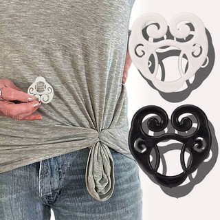 【 SUNNYUAN 】 Áo và áo sơ mi nữ hình trái tim Kẹp Cinch Áo và áo sơ mi nữ Kẹp Cinch