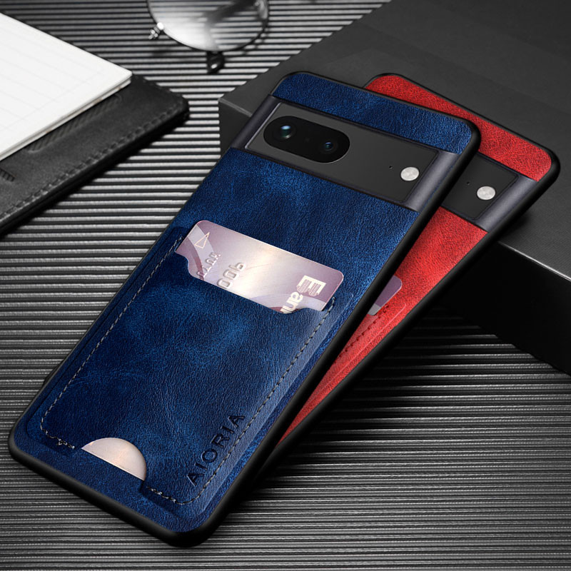 Ốp Lưng Cho Google Pixel 7A 6A 6 Pro Đựng Thẻ Ví Lưng Da Vỏ Điện Thoại Sang Trọng coque Cho Google P