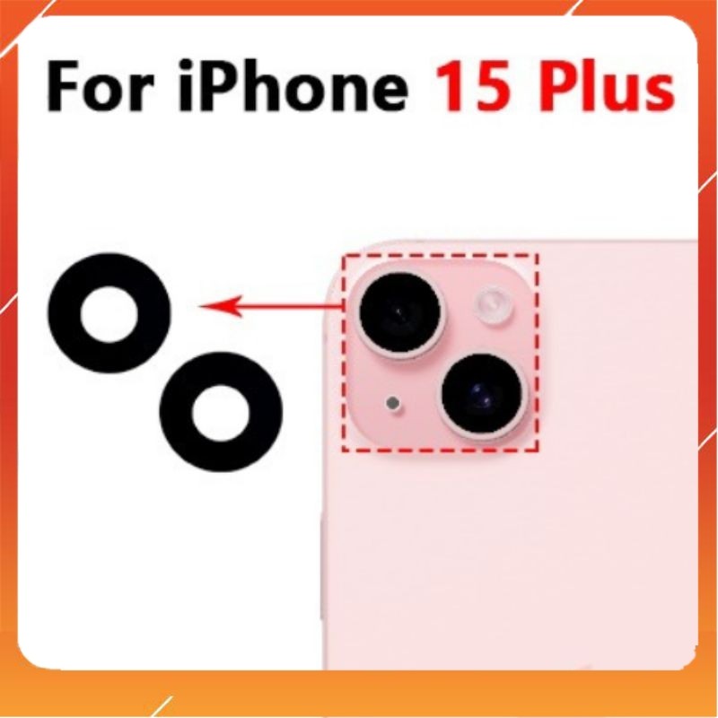 Kính Camera Iphone 15 Plus , Ip15 Plus , Ip 15 Plus ( Có Keo Dán ) ( Siêu Sale )